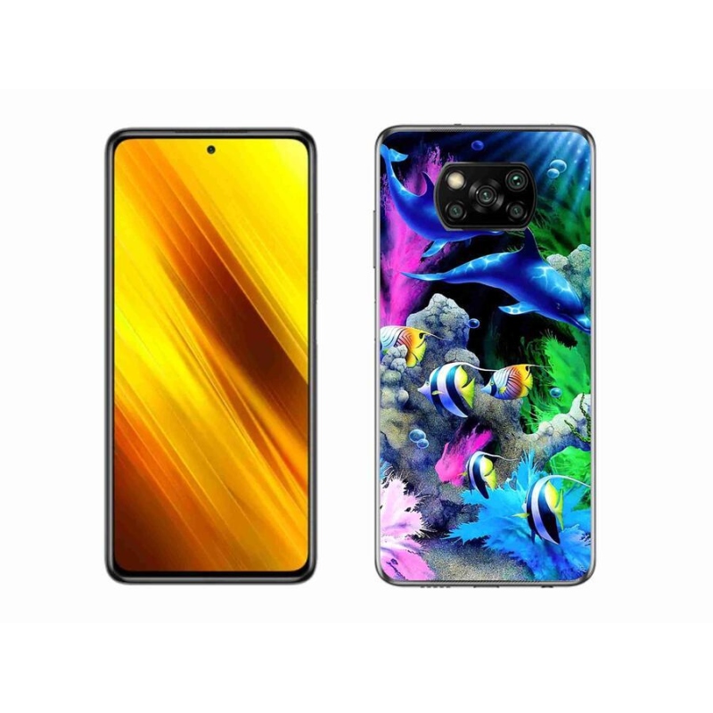 Gélový obal mmCase na mobil Xiaomi Poco X3 - morský svet