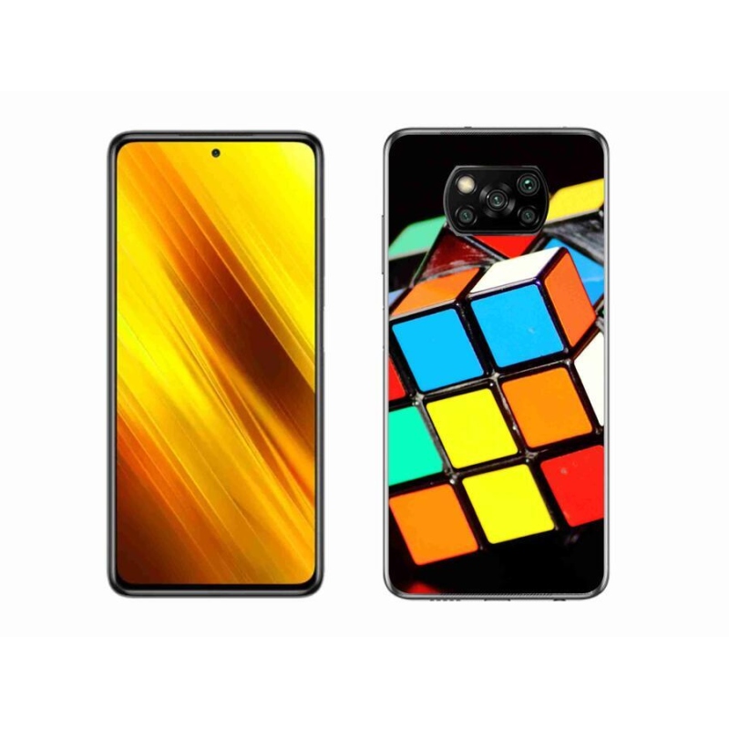 Gélový obal mmCase na mobil Xiaomi Poco X3 Pro - rubikova kocka