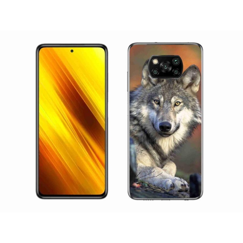 Gélový obal mmCase na mobil Xiaomi Poco X3 Pro - vlk