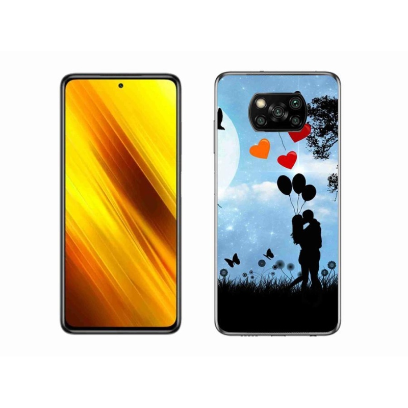 Gélový obal mmCase na mobil Xiaomi Poco X3 - zamilovaný pár