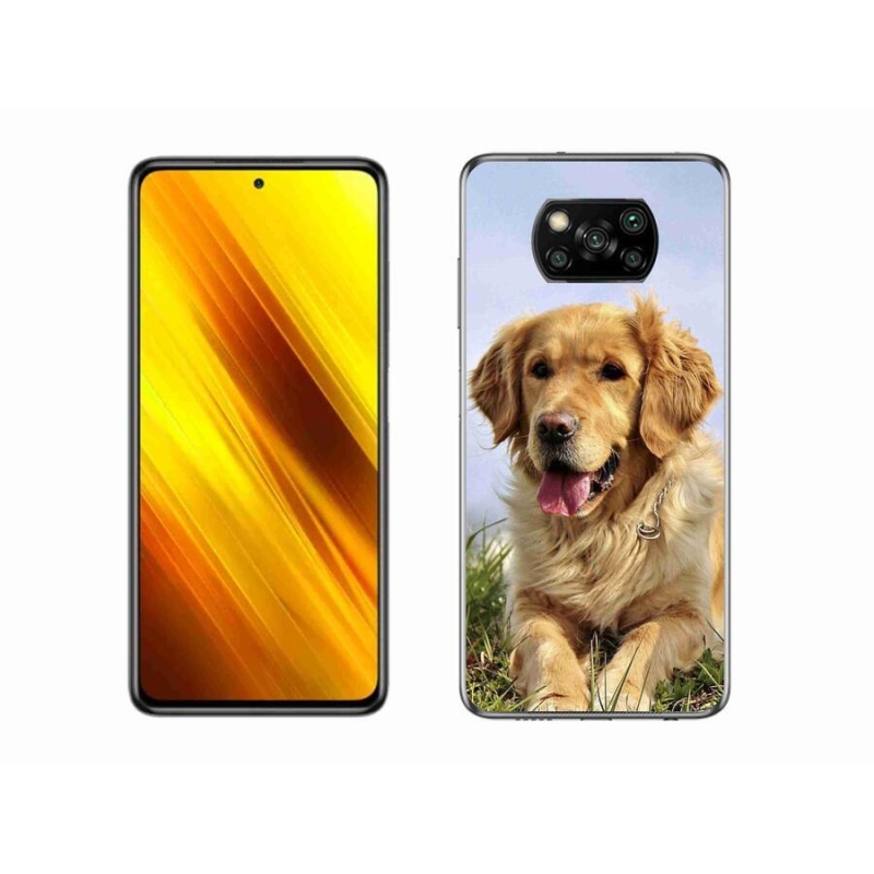 Gélový obal mmCase na mobil Xiaomi Poco X3 - zlatý retriever