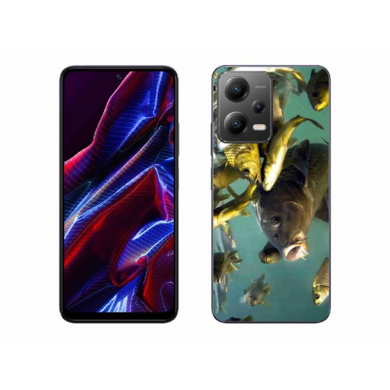 Gélový obal mmCase na mobil Xiaomi Poco X5 5G - kŕdeľ rýb