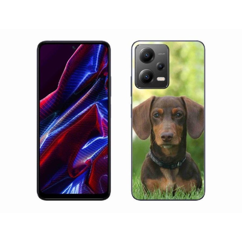 Gélový obal mmCase na mobil Xiaomi Poco X5 5G - hnedý jazvečík