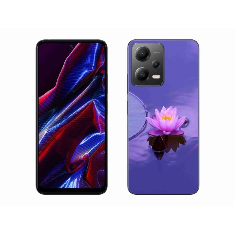 Gélový obal mmCase na mobil Xiaomi Poco X5 5G - kvet na hladine