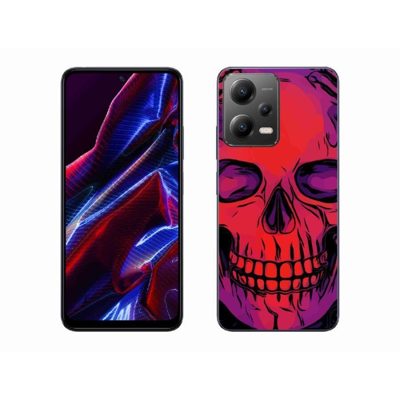 Gélový obal mmCase na mobil Xiaomi Poco X5 5G - lebka