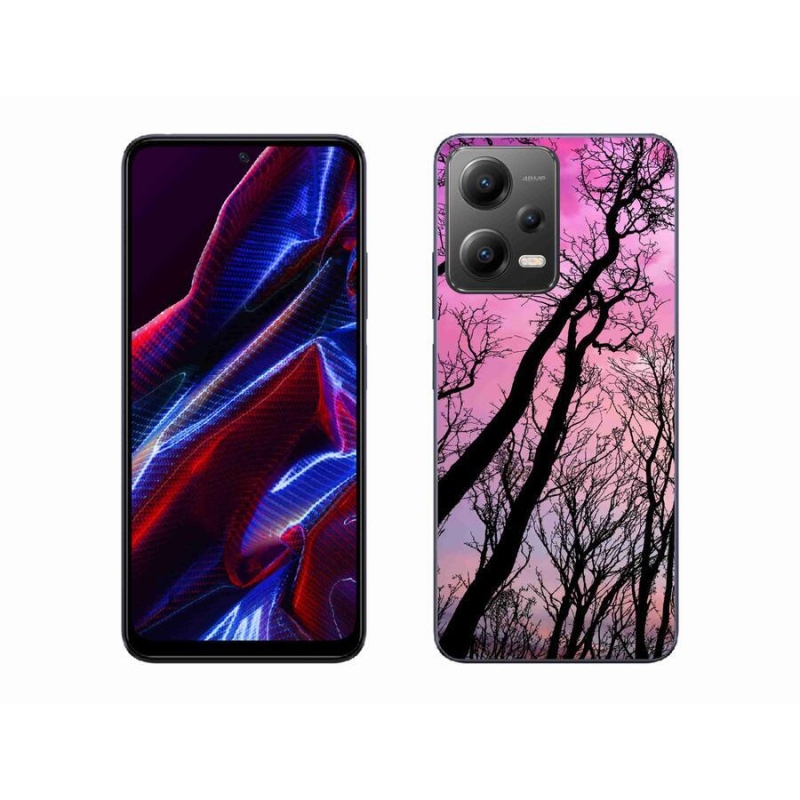 Gélový obal mmCase na mobil Xiaomi Poco X5 5G - opadané stromy