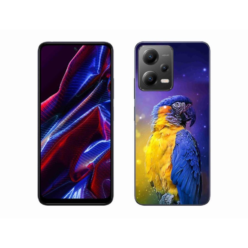 Gélový obal mmCase na mobil Xiaomi Poco X5 5G - papagáj ara 1