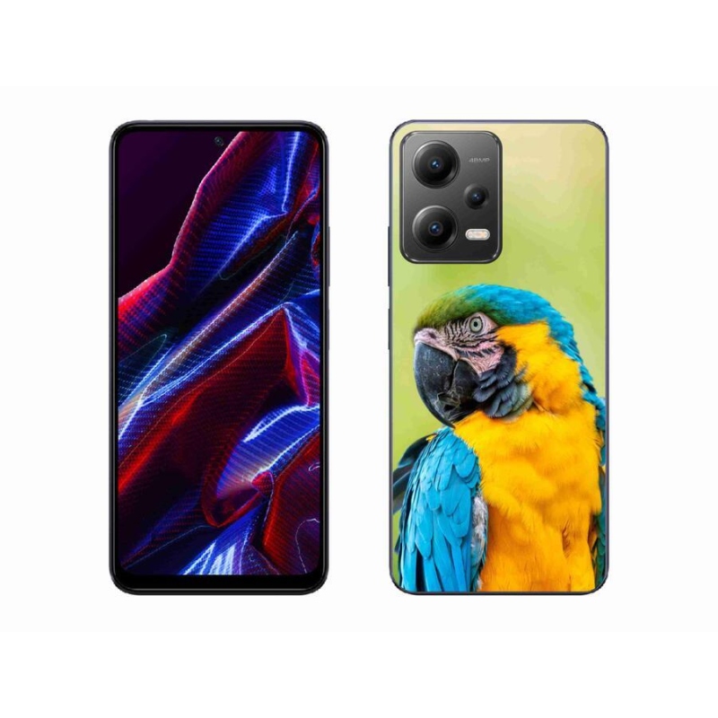 Gélový obal mmCase na mobil Xiaomi Poco X5 5G - papagáj ara 2