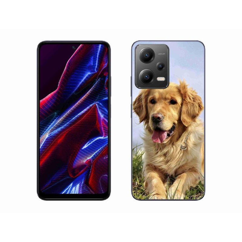 Gélový obal mmCase na mobil Xiaomi Poco X5 5G - zlatý retriever