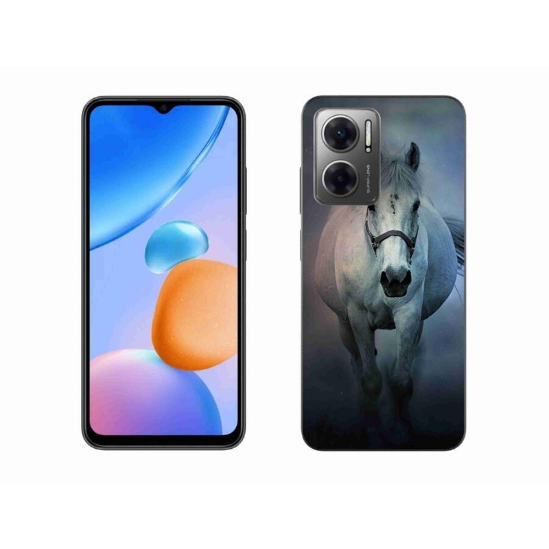 Gélový obal mmCase na mobil Xiaomi Redmi 10 5G - bežiaci biely kôň