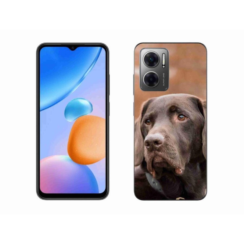 Gélový obal mmCase na mobil Xiaomi Redmi 10 5G - hnedý labrador