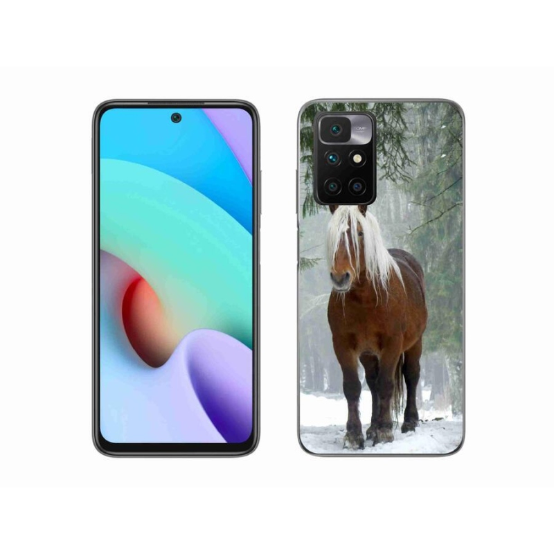 Gélový obal mmCase na mobil Xiaomi Redmi 10/Redmi 10 (2022) - kôň v lese