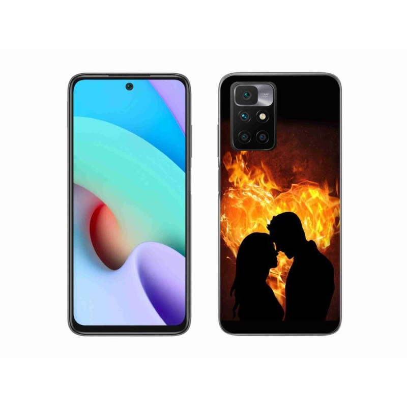 Gélový obal mmCase na mobil Xiaomi Redmi 10/Redmi 10 (2022) - ohnivá láska