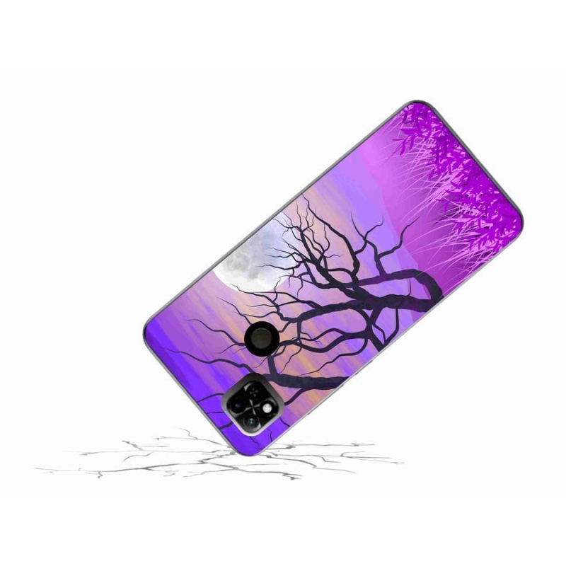 Gélový obal mmCase na mobil Xiaomi Redmi 10A - kreslený opadaný strom