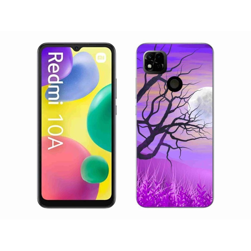 Gélový obal mmCase na mobil Xiaomi Redmi 10A - kreslený opadaný strom