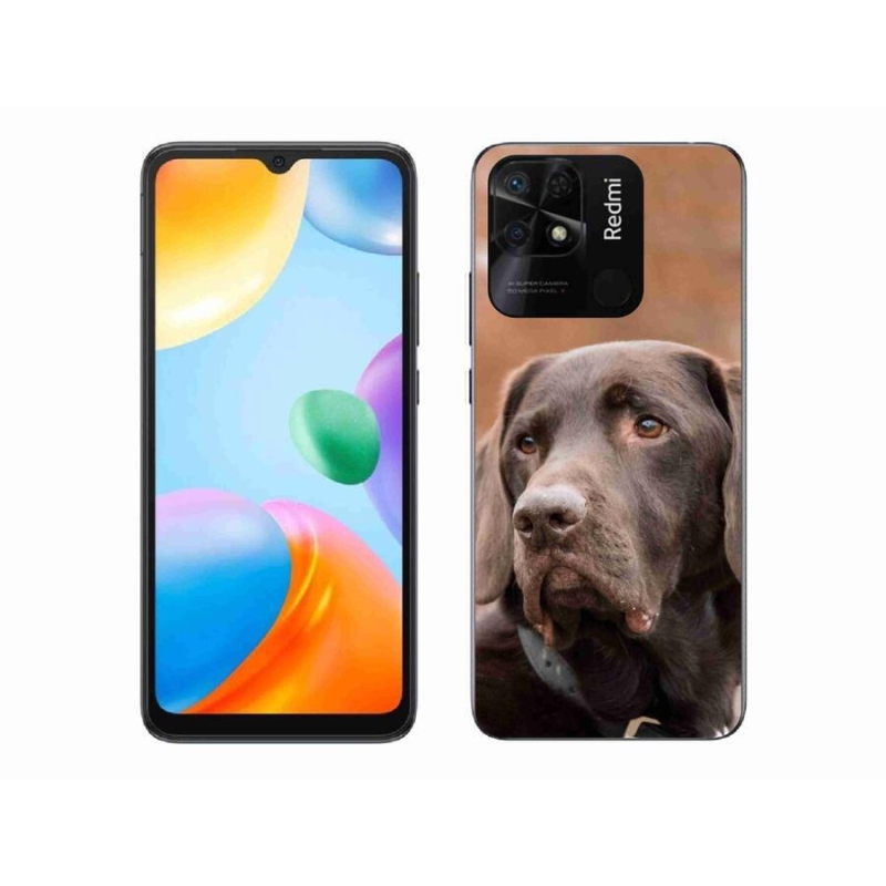 Gélový obal mmCase na mobil Xiaomi Redmi 10C - hnedý labrador