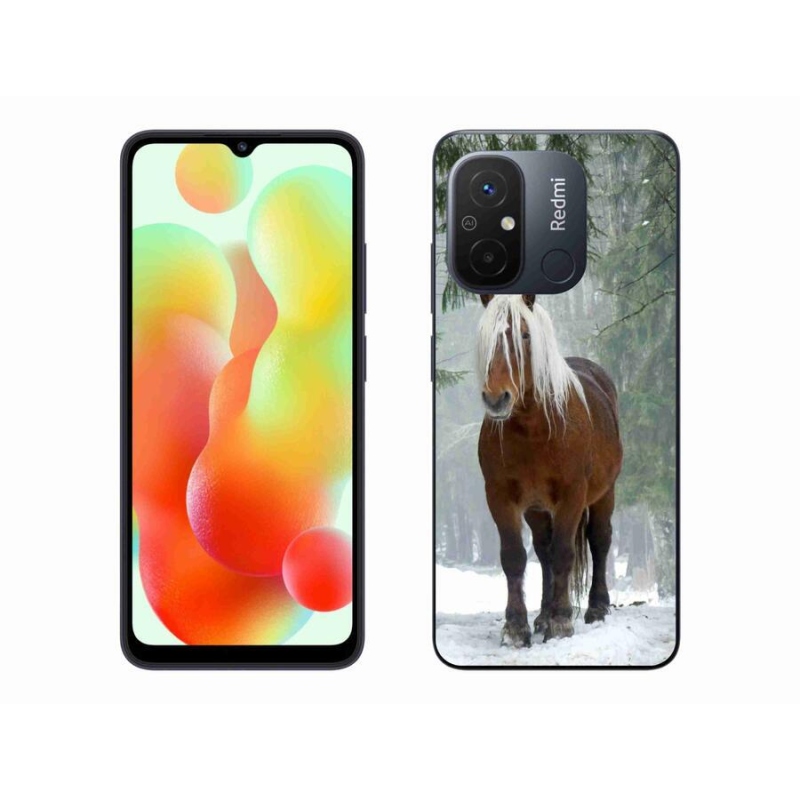 Gélový obal mmCase na mobil Xiaomi Redmi 12C - kôň v lese