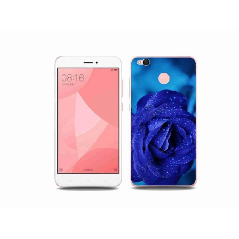 Gélový obal mmCase na mobil Xiaomi Redmi 4X - modrá ruža