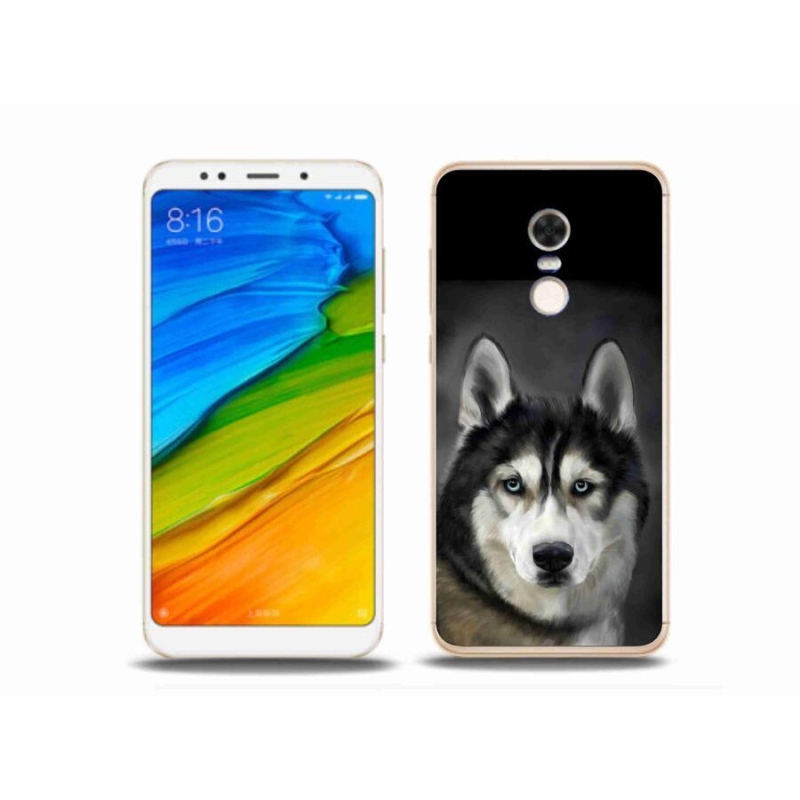 Gélový obal mmCase na mobil Xiaomi Redmi 5 Plus - husky