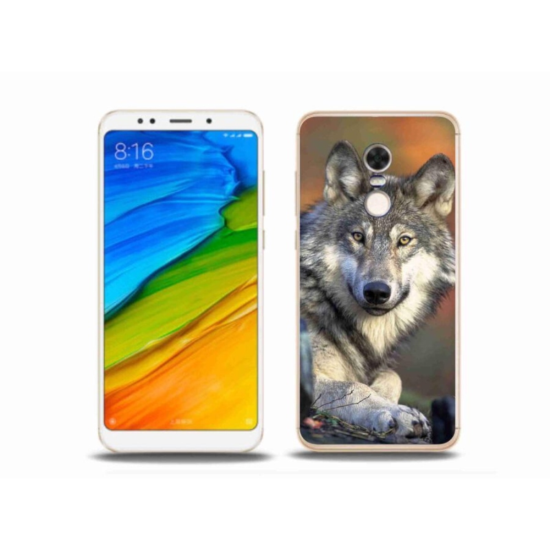 Gélový obal mmCase na mobil Xiaomi Redmi 5 Plus - vlk