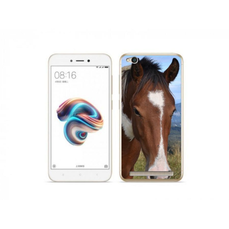 Gélový obal mmCase na mobil Xiaomi Redmi 5A - hnedý kôň