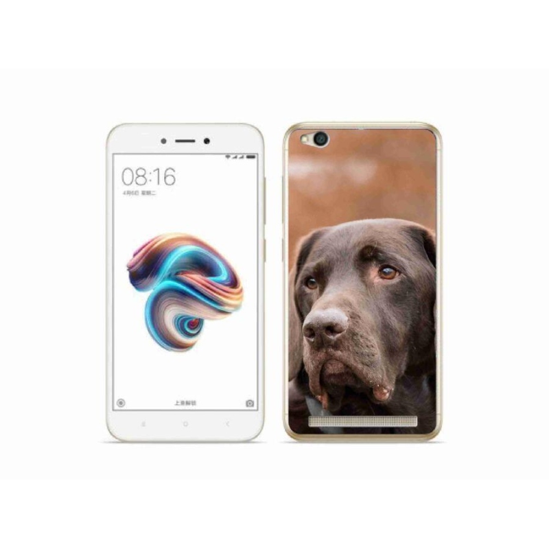 Gélový obal mmCase na mobil Xiaomi Redmi 5A - hnedý labrador