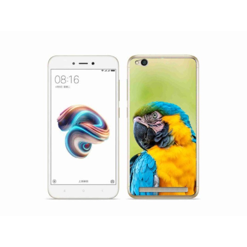 Gélový obal mmCase na mobil Xiaomi Redmi 5A - papagáj ara 2