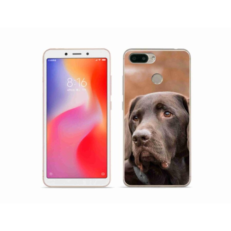 Gélový obal mmCase na mobil Xiaomi Redmi 6 - hnedý labrador