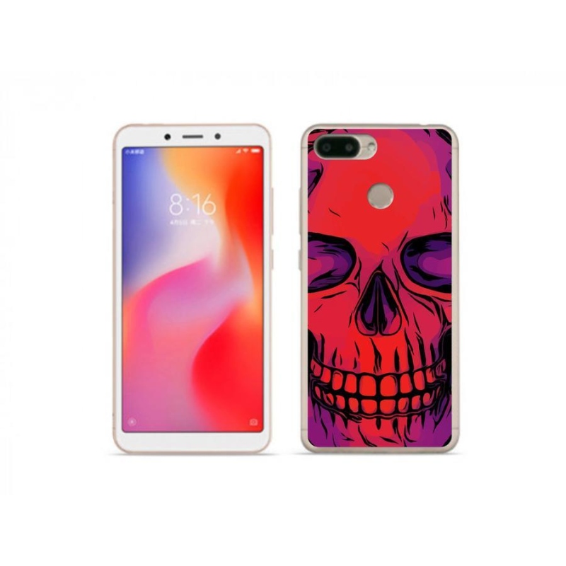 Gélový obal mmCase na mobil Xiaomi Redmi 6 - lebka