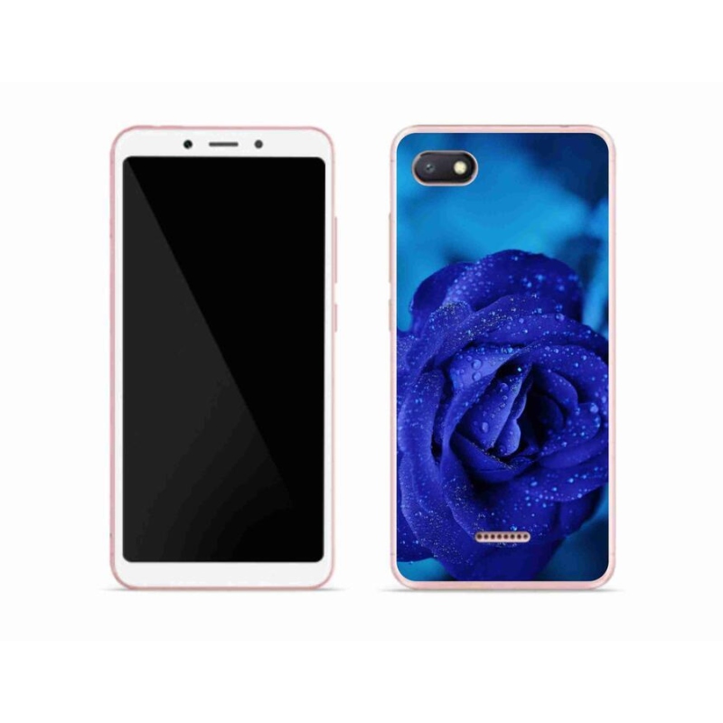 Gélový obal mmCase na mobil Xiaomi Redmi 6A - modrá ruža
