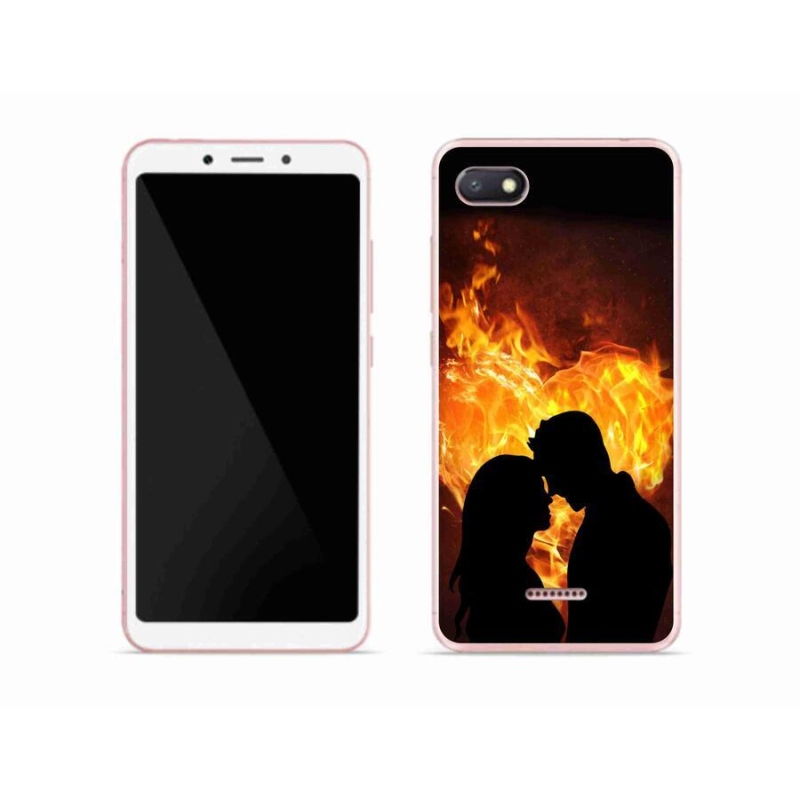 Gélový obal mmCase na mobil Xiaomi Redmi 6A - ohnivá láska