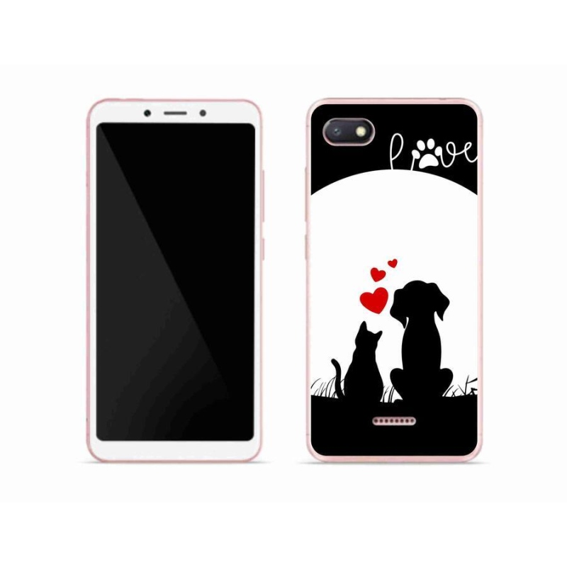 Gélový obal mmCase na mobil Xiaomi Redmi 6A - zvieracie láska