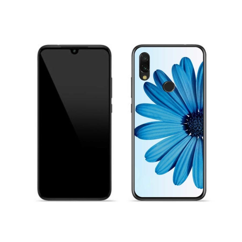 Gélový obal mmCase na mobil Xiaomi Redmi 7 - modrá margaréta