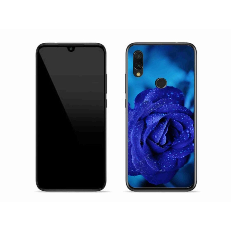 Gélový obal mmCase na mobil Xiaomi Redmi 7 - modrá ruža