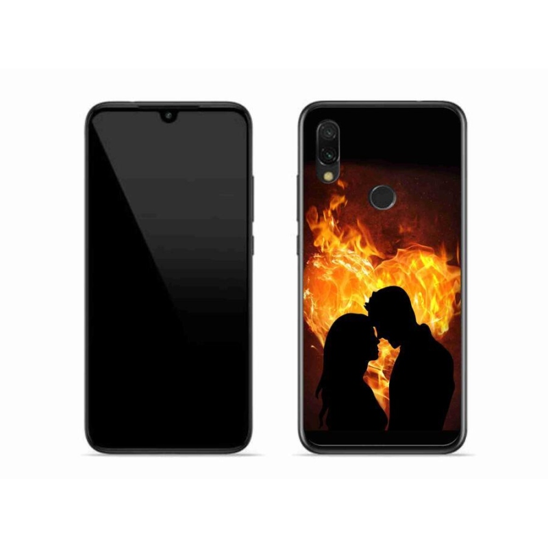 Gélový obal mmCase na mobil Xiaomi Redmi 7 - ohnivá láska
