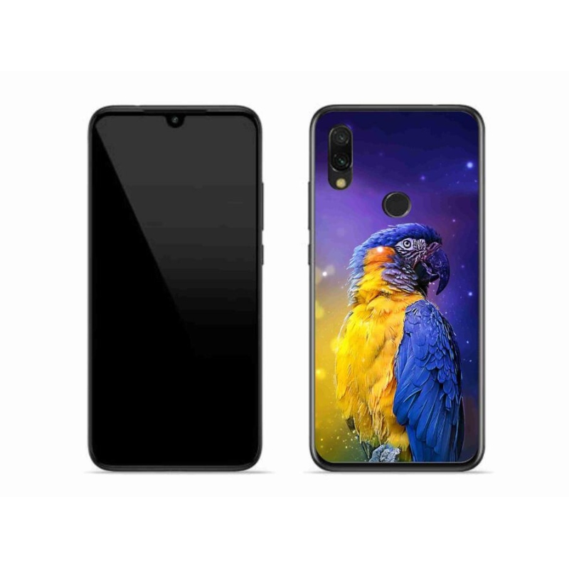 Gélový obal mmCase na mobil Xiaomi Redmi 7 - papagáj ara 1