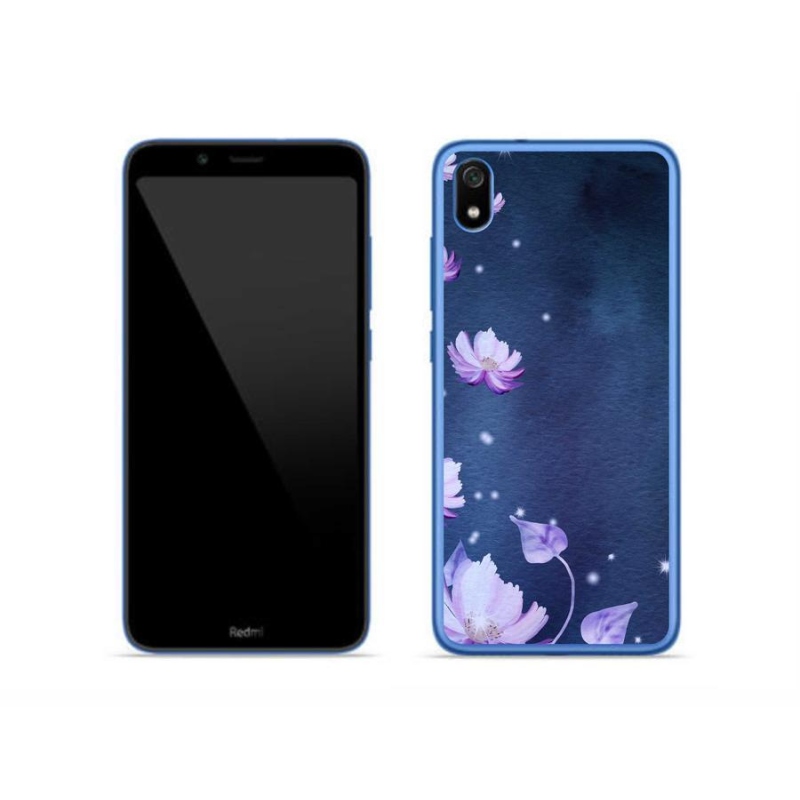 Gélový obal mmCase na mobil Xiaomi Redmi 7A - padajúce kvety