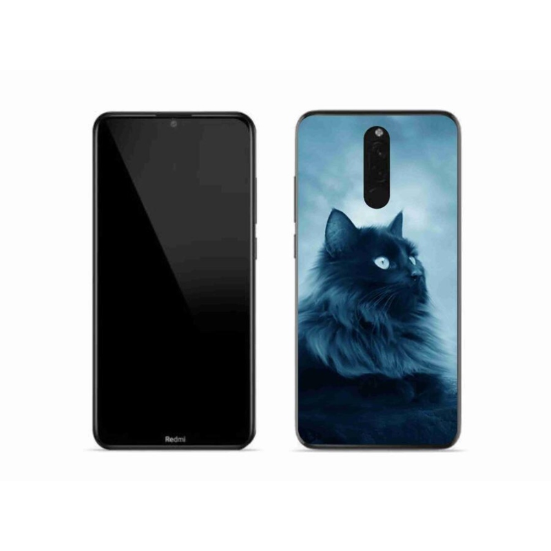 Gélový obal mmCase na mobil Xiaomi Redmi 8 - čierna mačka 1