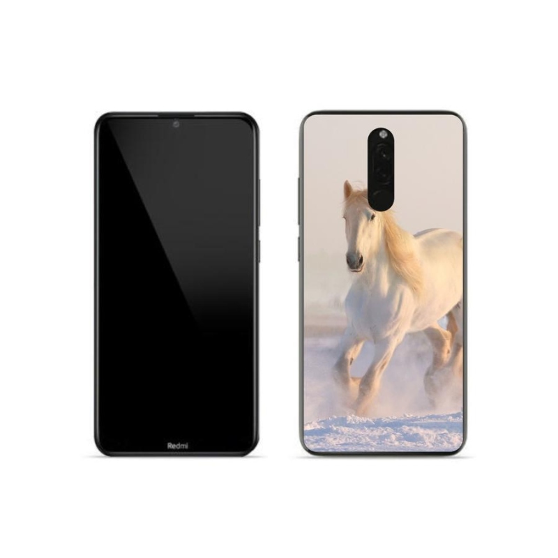 Gélový obal mmCase na mobil Xiaomi Redmi 8 - kôň v snehu