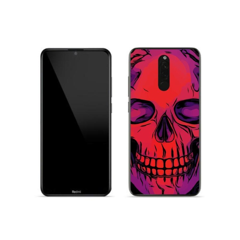 Gélový obal mmCase na mobil Xiaomi Redmi 8 - lebka