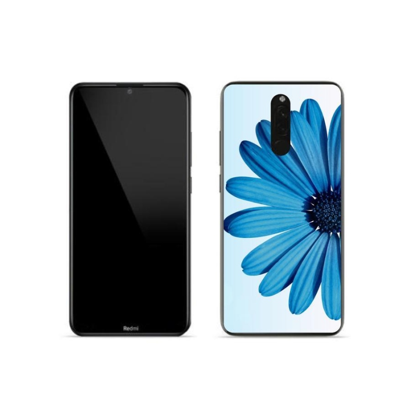 Gélový obal mmCase na mobil Xiaomi Redmi 8 - modrá margaréta