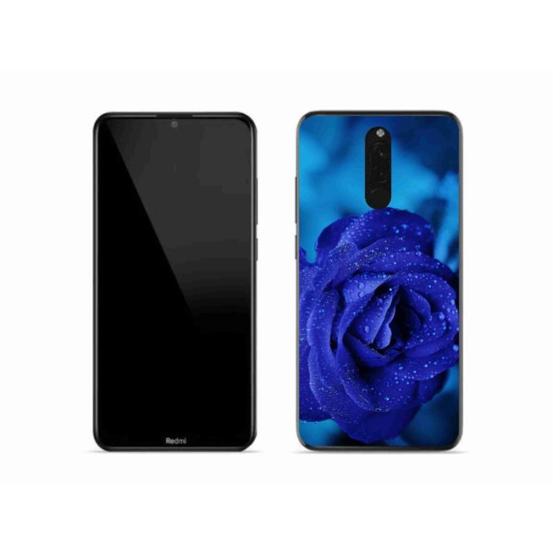 Gélový obal mmCase na mobil Xiaomi Redmi 8 - modrá ruža