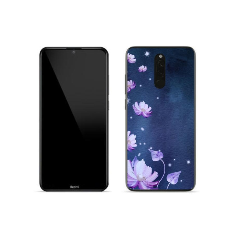 Gélový obal mmCase na mobil Xiaomi Redmi 8 - padajúce kvety