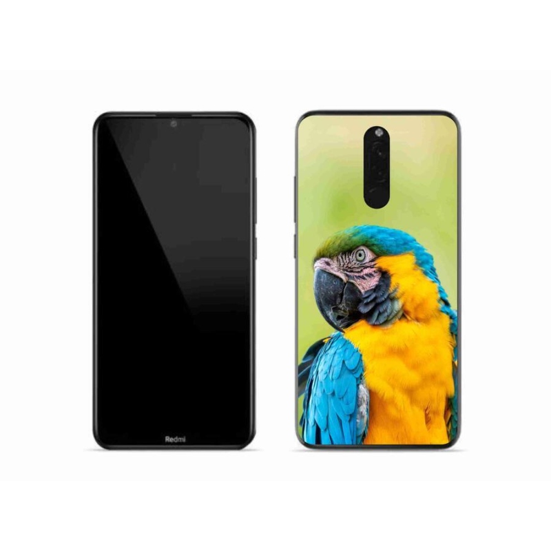 Gélový obal mmCase na mobil Xiaomi Redmi 8 - papagáj ara 2