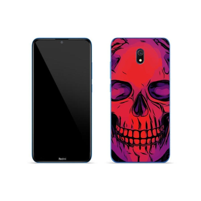 Gélový obal mmCase na mobil Xiaomi Redmi 8A - lebka