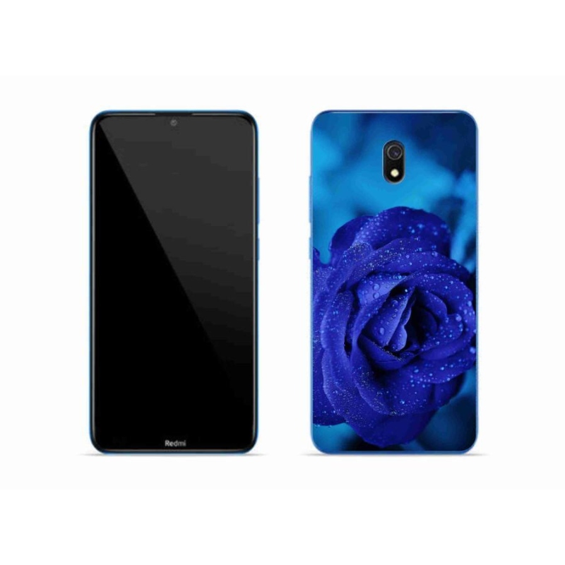 Gélový obal mmCase na mobil Xiaomi Redmi 8A - modrá ruža