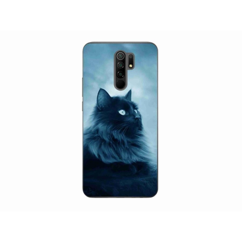 Gélový obal mmCase na mobil Xiaomi Redmi 9 - čierna mačka 1