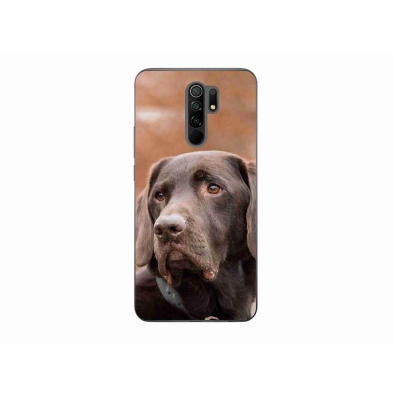 Gélový obal mmCase na mobil Xiaomi Redmi 9 - hnedý labrador