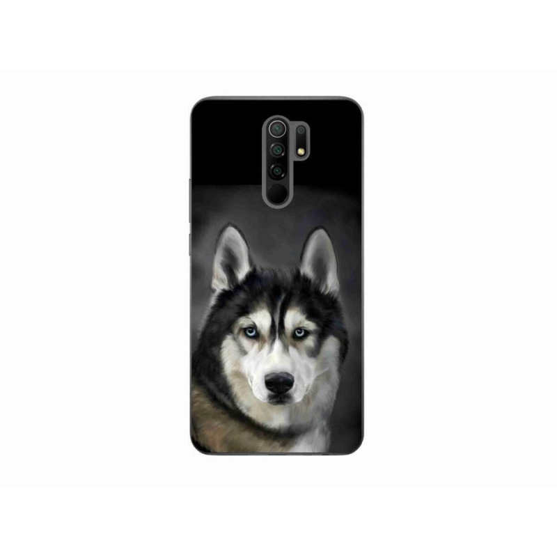 Gélový obal mmCase na mobil Xiaomi Redmi 9 - husky