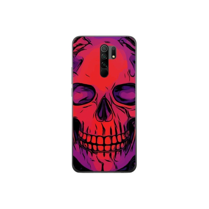 Gélový obal mmCase na mobil Xiaomi Redmi 9 - lebka